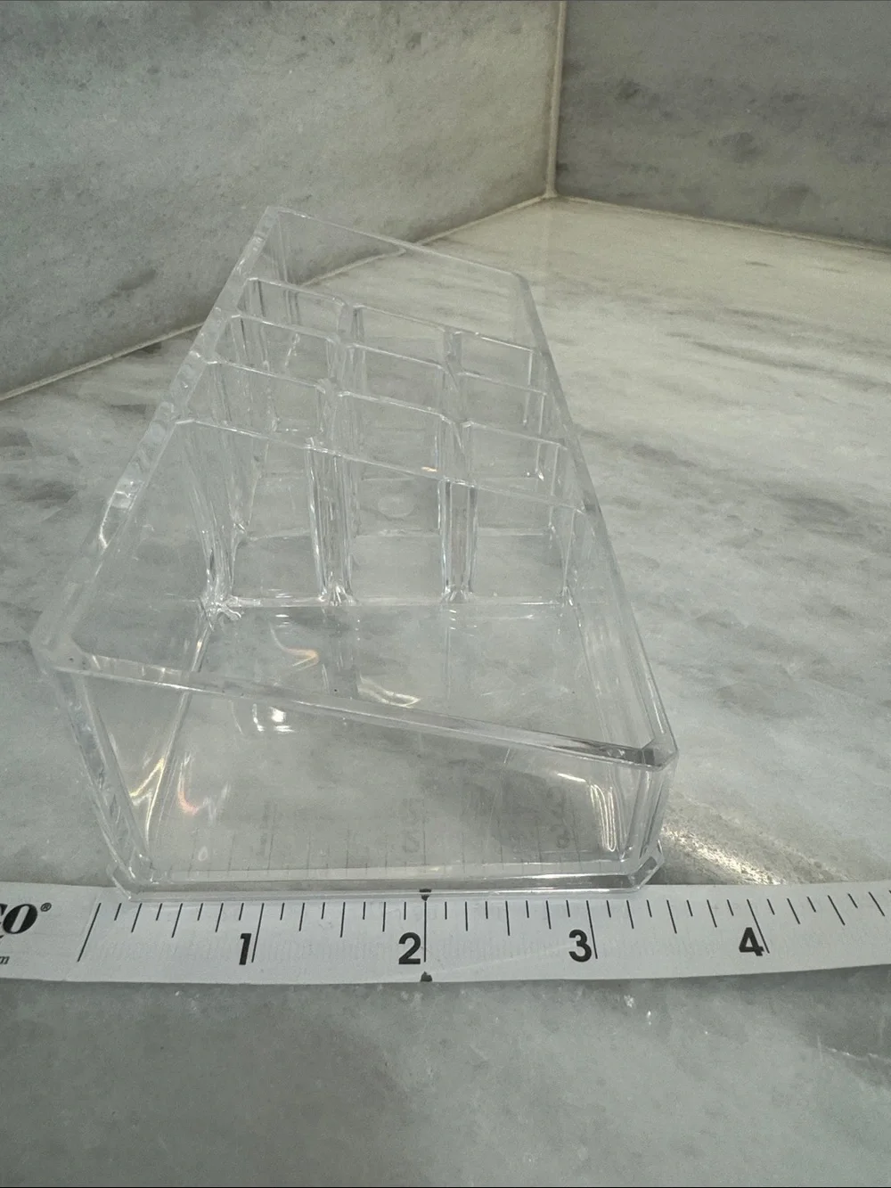 Clear Acrylic Makeup Organizer Tray - Transparent Storage